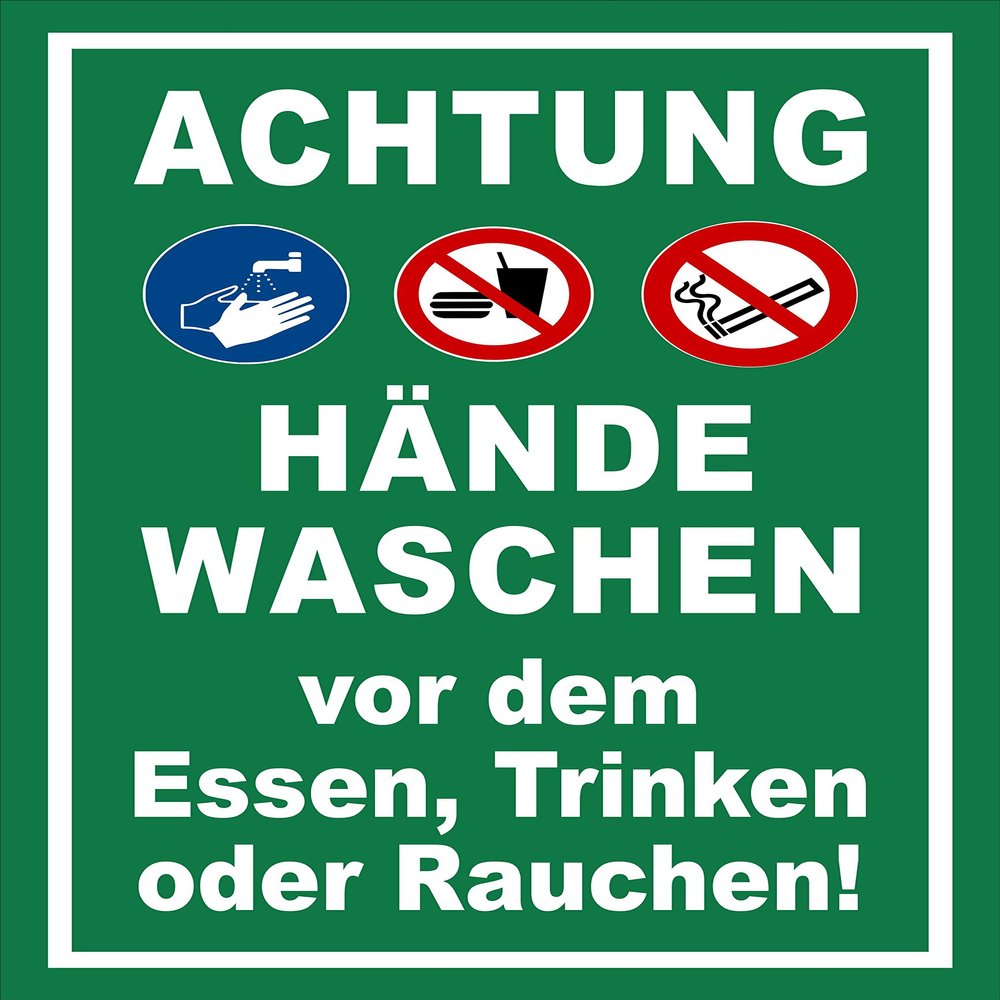 Wash Hands Sticker – 60 x 40 cm, 20 Var, S00225-016-G