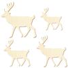 Wooden Deer V1 – Craft Decor, 5–50 cm, Size: 24 cm, Pack of 25 view 2