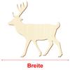 Wooden Deer V1 – Craft Decor, 5–50 cm, Size: 24 cm, Pack of 25 view 3