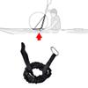 LQMILK Kayak Paddle Leash with Elastic Cord view 4