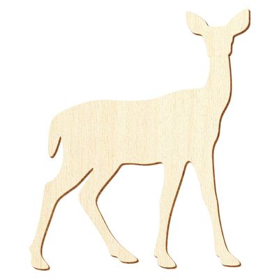 Wooden Deer - Craft Decor, 3–50 cm, Size: 13 cm, Pack of 50