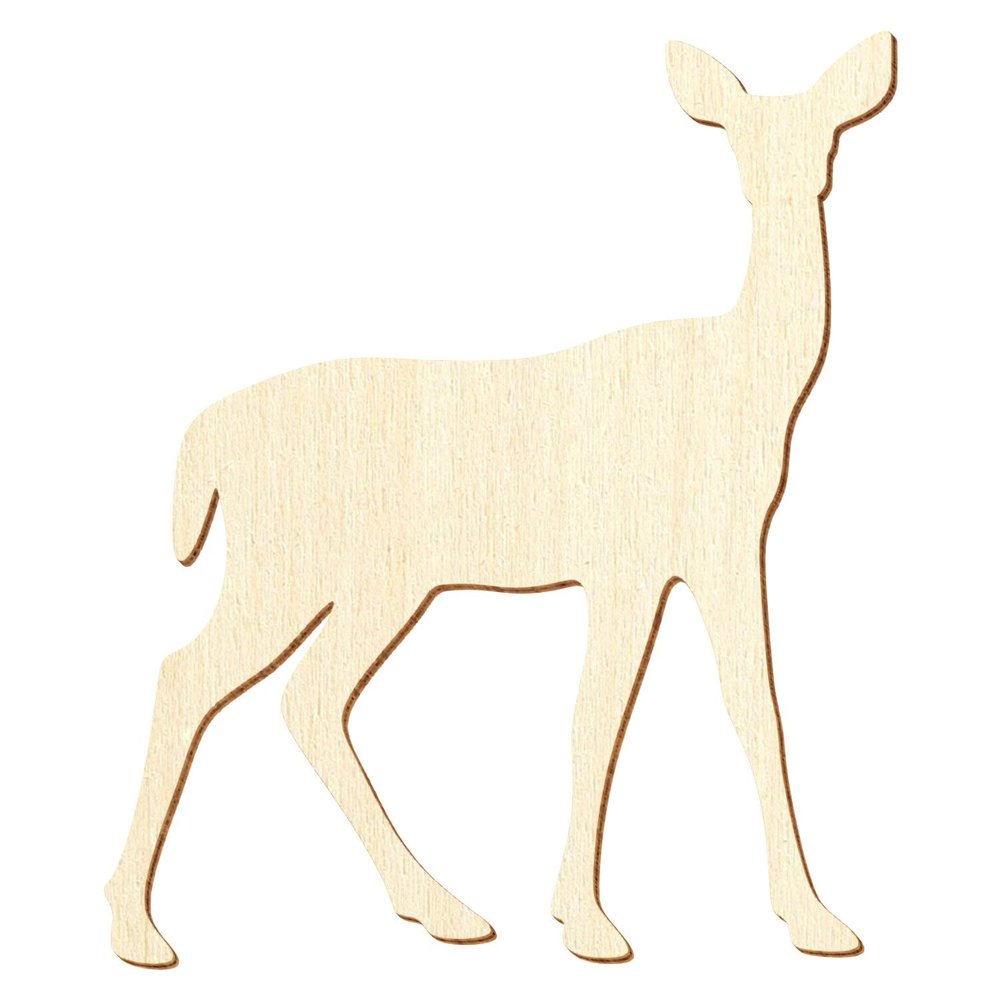 Wooden Deer - Craft Decor, 3–50 cm, Size: 13 cm, Pack of 50