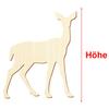 Wooden Deer - Craft Decor, 3–50 cm, Size: 13 cm, Pack of 50 view 3