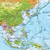 Political Wall Map, Pacific-Centered, Large, Scale 1:30 m, Paper view 4