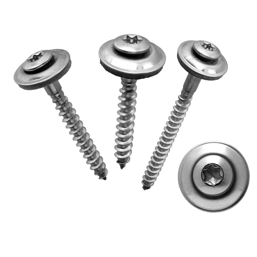 200 Stainless Steel A2 Roofing Screws 4.5 x 20 mm TX20 with 15 mm EPDM Washer