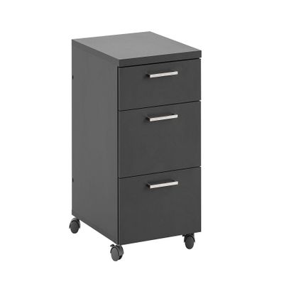 Möbelpartner Denver Mobile Drawer Unit, 145731, Anthracite, Approx. 41 x 49.6 x 60.1 cm