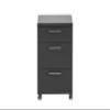Möbelpartner Denver Mobile Drawer Unit, 145731, Anthracite, Approx. 41 x 49.6 x 60.1 cm view 2