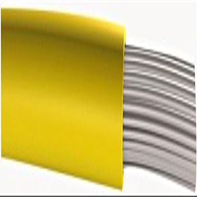 Tinned Copper Equipment Wire, Yellow PVC, 7 × 0.2 mm, 10 m, 1 kV