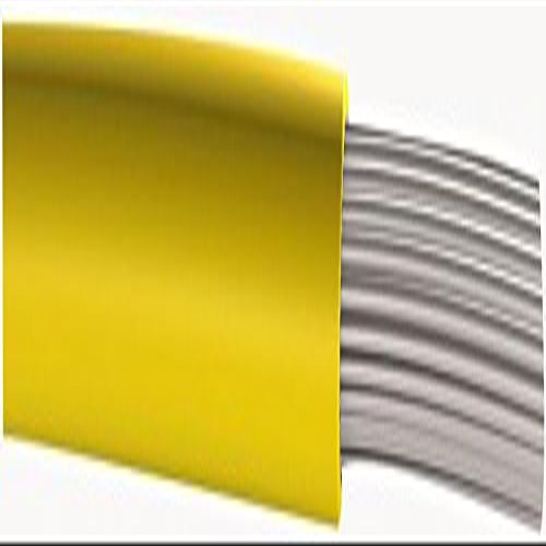 Tinned Copper Equipment Wire, Yellow PVC, 7 × 0.2 mm, 10 m, 1 kV