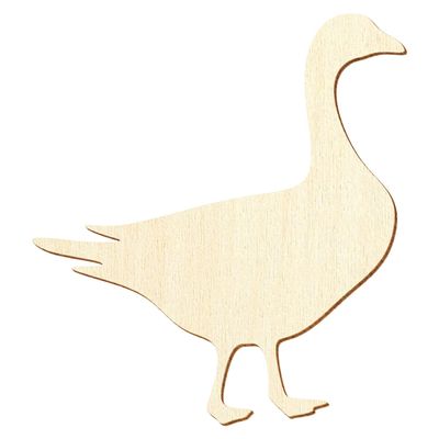 Wooden Goose - Decorative Craft Shape, 3-50 cm, 40 cm, Pack of 10