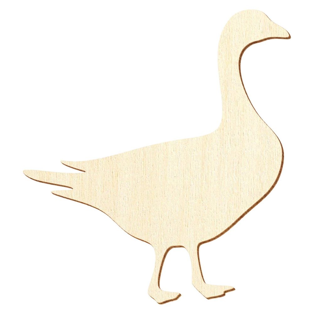 Wooden Goose - Decorative Craft Shape, 3-50 cm, 40 cm, Pack of 10