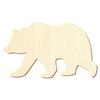 Wooden Grizzly Bear Decoration, 25 cm, Pack of 10 view 1