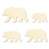 Wooden Grizzly Bear Decoration, 25 cm, Pack of 10 view 2