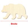 Wooden Grizzly Bear Decoration, 25 cm, Pack of 10 view 3
