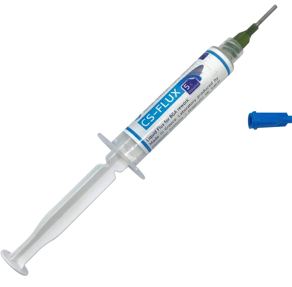 CS-FLUX 5 g Low-Viscosity, Halogen-Free, Lead-Free Liquid Flux for BGA Rework and Reballing