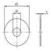 A2 Stainless Steel Fender Washers V2A, M5–M12, 12.5 x 35 mm (M12), 25-Pack view 2