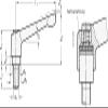 DOLD Mechatronics Adjustable Clamping Lever, Stainless Steel, Unpainted, M12 x 50 view 2