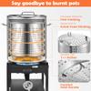 ARC 64 QT Stainless Steel Stock Pot with Basket and Two Brown Paper view 4