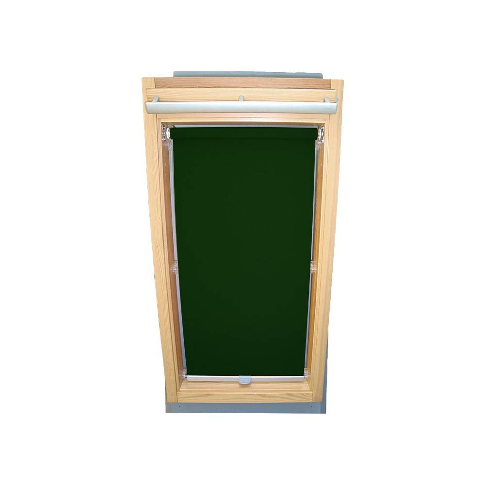 VELUX Skylight Privacy Blind, Type 107 I, Dark Green, with Mounting Claws