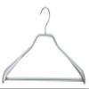 MAWA Universal Hangers, 10-Pack, with Trouser Bar, Swivel Euro Hook, Non-Slip Coating, 42 cm, Silver view 3