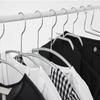 MAWA Universal Hangers, 10-Pack, with Trouser Bar, Swivel Euro Hook, Non-Slip Coating, 42 cm, Silver view 4