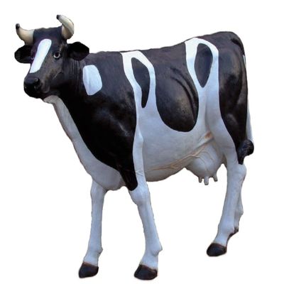 XXL Premium Life-Size Cow, Black and White, Approx. 210 cm