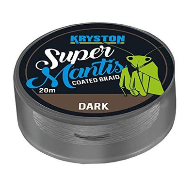 Kryston Super Mantis Coated Braid 20 m Dark 35 lb / 15.87 kg KR-MAN9 Carp Leader Material