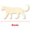 Wooden Leopard Craft Decoration, 3–50 cm, 45 cm, Pack of 100 view 3