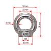 Eye Nuts | A2 Stainless Steel | Similar to DIN 582 | Cast | V2A (50, M8) view 2
