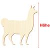 Wooden Llama for Crafts and Décor, 3–50 cm, Size: 27 cm, Pack of 50 view 3