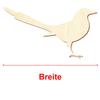 Wooden Magpie Craft Cutout, 5–50 cm, 27 cm, Pack of 10 view 3
