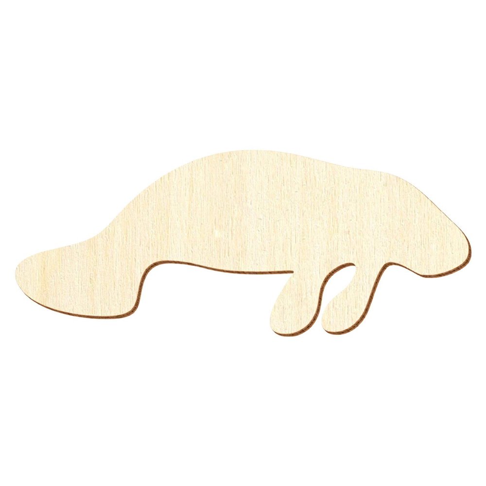 Wooden Manatee for Crafts and Décor, 3–50 cm, Height 7 cm, Pack of 25