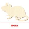Wooden Mouse V1 for Crafts and Décor, 3–50 cm, Size: 6 cm, Pack of 100 view 3