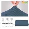 Easy-Going Stretch Ottoman Cover, Rectangular, XX-Large, Bluestone view 3