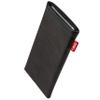 fitBAG Beat Black Phone Pouch for Sony Xperia 10 II, Genuine Nappa Leather with Microfiber Lining view 1