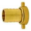 VARIOSAN Hose Union Fitting 14320, 1" Female Thread x 1" Hose Barb, Brass, 2-Piece, Flat Gasket view 1