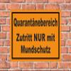 Melis-Folienwerkstatt Quarantine Area Sign, 60 x 40 cm, 3 mm Rigid Foam PVC, 20 VAR S00225-028-E view 2