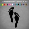 Generic Feet Sticker, Contour-Cut, Cheese Foot, Baby Foot, Big Foot, Funny, 18 Colors, 40-Violet, 8 x 6 cm view 2