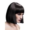Smiffys Fever Lola Wig, Neon Pink, Blunt Bob with Bangs, 30 cm, Halloween view 3
