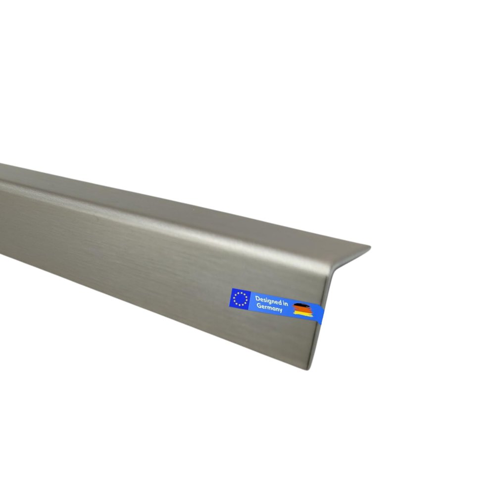 Gastro-Blechdesign Brushed Aluminum Angle Profile, 500 mm, 70 x 70 mm, 1.5 mm Thick