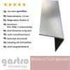 Gastro-Blechdesign Brushed Aluminum Angle Profile, 500 mm, 70 x 70 mm, 1.5 mm Thick view 3