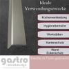 Gastro-Blechdesign Brushed Aluminum Angle Profile, 500 mm, 70 x 70 mm, 1.5 mm Thick view 4