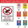 Melis-Folienwerkstatt Garden Sign "No Dog Toilet" - 60 x 40 cm - 3 mm Aluminum Composite view 3