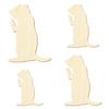Wooden Prairie Dog Craft Decoration, 3–50 cm, Size: 17 cm, Pack of 25 view 2
