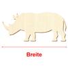 Wooden Rhinoceros – Craft Decoration 3–50 cm, Size: 49 cm, Pack of 10 view 3