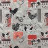 Digital Linen-Look Fabric with High Cotton Content, African Design, 140 cm Wide, Sold by the Meter (Chicken) view 3