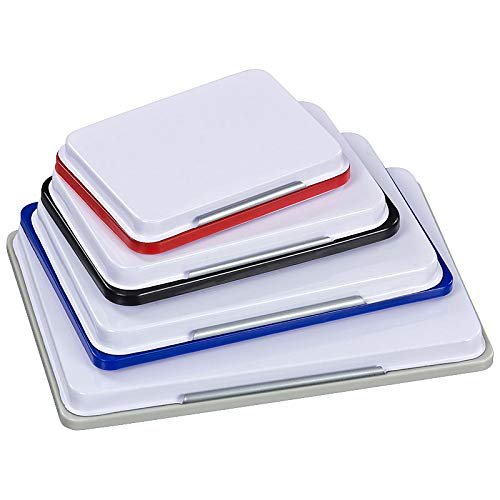 Metal-Cased Ink Pad, Size and Color Choice (Orange, 8 x 12.5 cm Imprint Size)