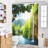 Chickw1 Waterproof Green Forest Shower Curtain, 180 x 200 cm view 3