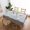 AMCER Indoor Cotton Linen Tablecloth 130 x 185 cm, Gray view 1