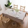 AMCER Outdoor Tablecloth 50 x 50 cm, Cotton-Linen, Washable, Wrinkle-, Heat- and Moisture-Resistant, Brown view 1